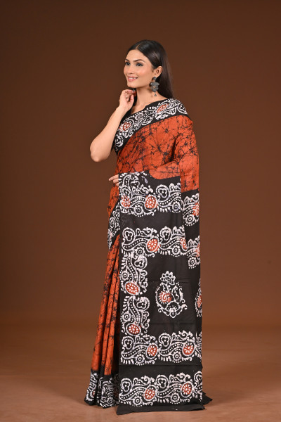 PURE COTTON HAND BATIK SAREE