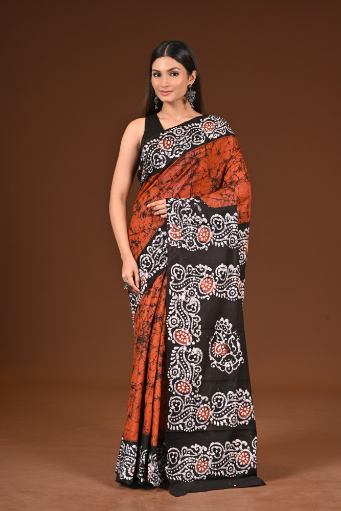 PURE COTTON HAND BATIK SAREE