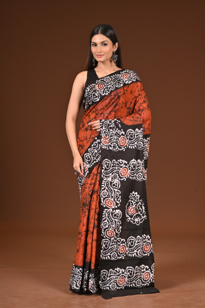 PURE COTTON HAND BATIK SAREE