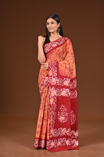 PURE COTTON HAND BATIK SAREE