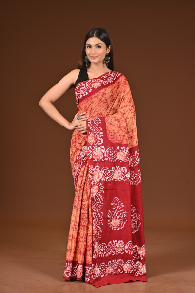 PURE COTTON HAND BATIK SAREE