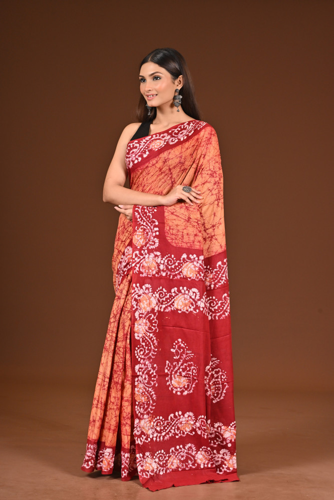 PURE COTTON HAND BATIK SAREE