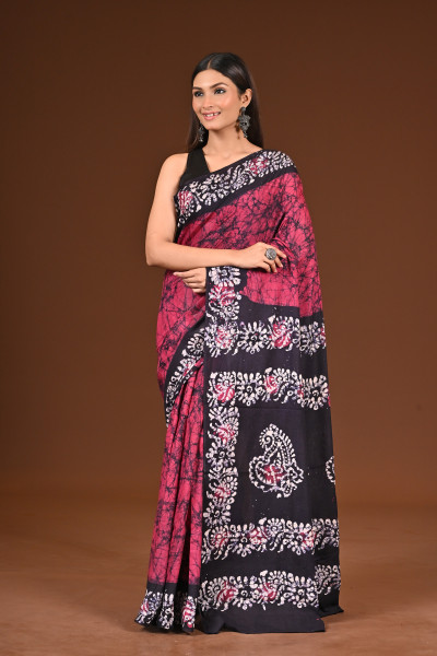 PURE COTTON HAND BATIK SAREE