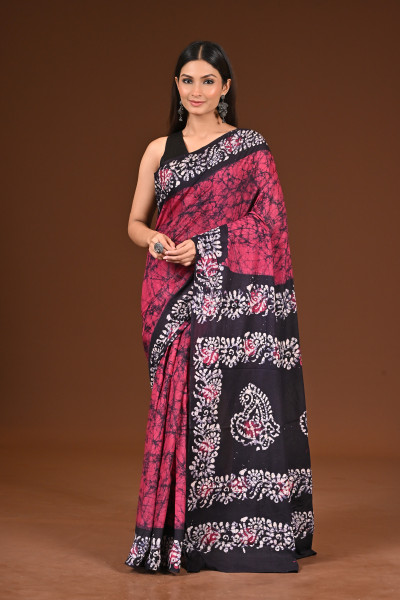 PURE COTTON HAND BATIK SAREE