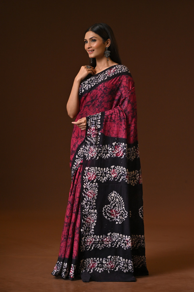 PURE COTTON HAND BATIK SAREE