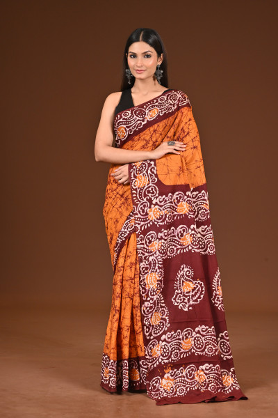 PURE COTTON HAND BATIK SAREE