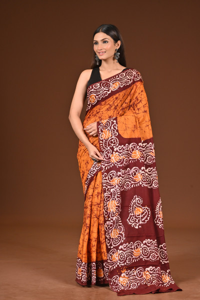 PURE COTTON HAND BATIK SAREE