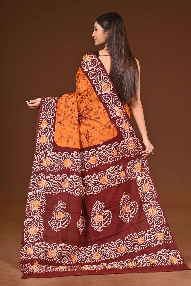 PURE COTTON HAND BATIK SAREE
