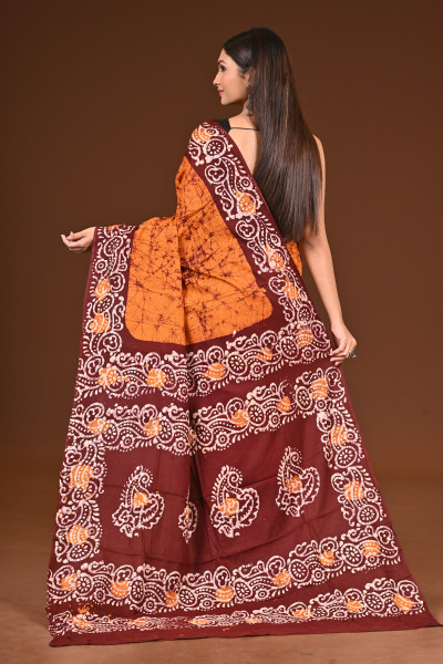 PURE COTTON HAND BATIK SAREE
