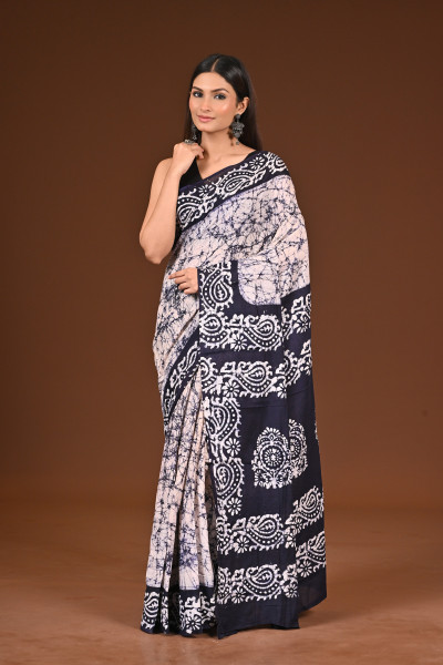 PURE COTTON HAND BATIK SAREE