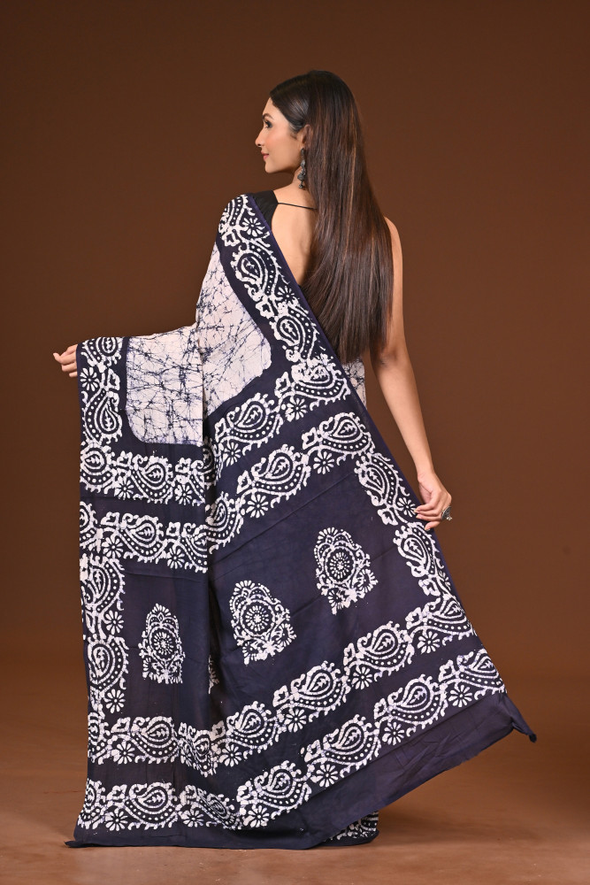 PURE COTTON HAND BATIK SAREE