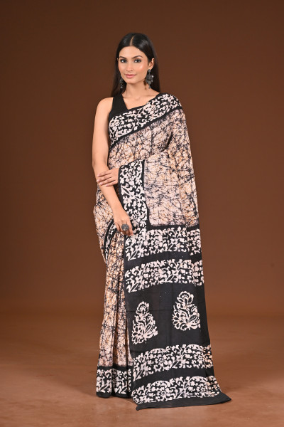 PURE COTTON HAND BATIK SAREE