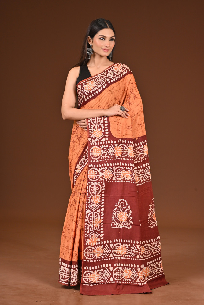 PURE COTTON HAND BATIK SAREE