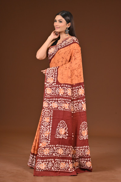 PURE COTTON HAND BATIK SAREE