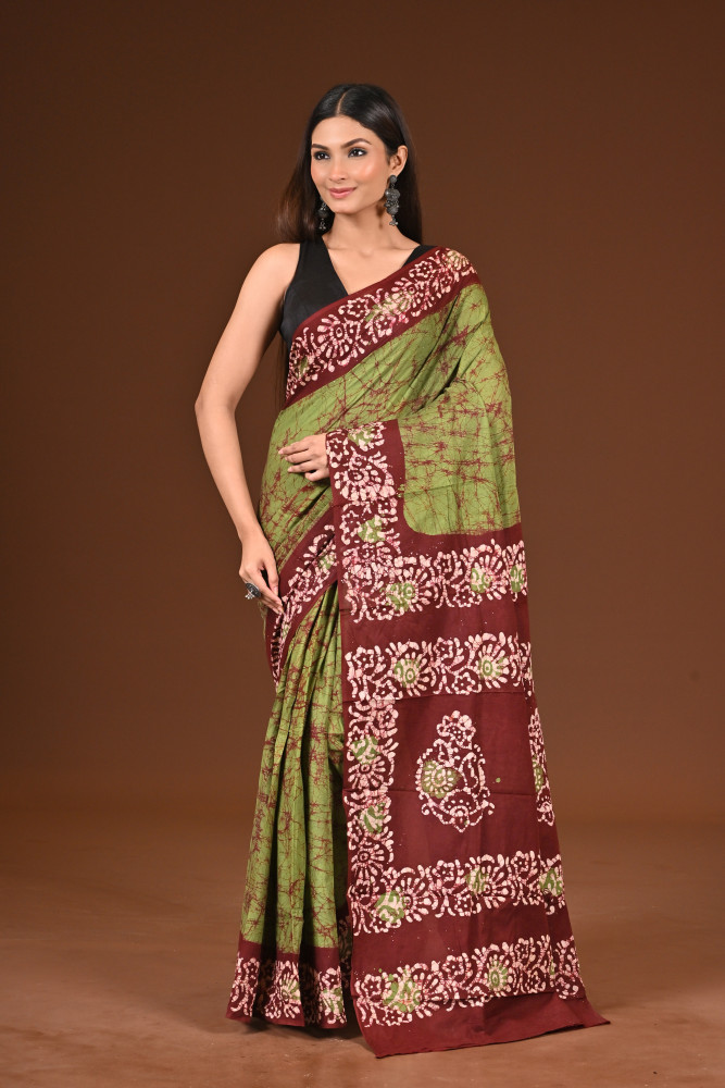 PURE COTTON HAND BATIK SAREE