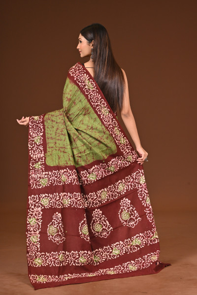 PURE COTTON HAND BATIK SAREE