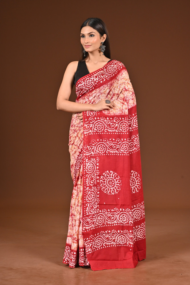 PURE COTTON HAND BATIK SAREE