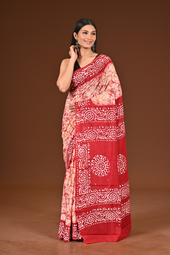 PURE COTTON HAND BATIK SAREE
