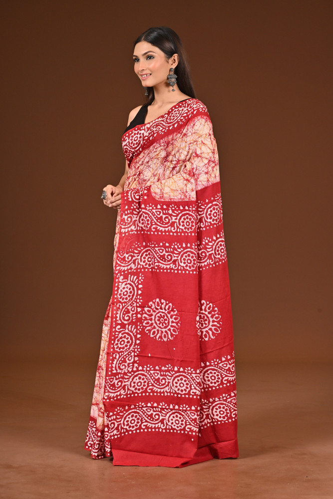 PURE COTTON HAND BATIK SAREE