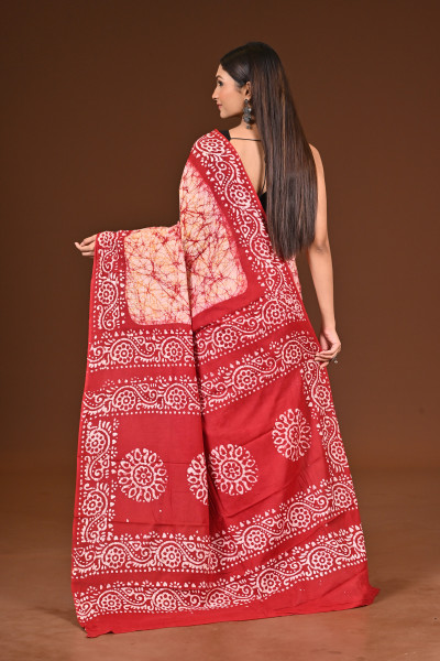 PURE COTTON HAND BATIK SAREE
