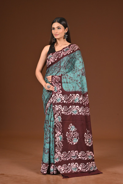 PURE COTTON HAND BATIK SAREE