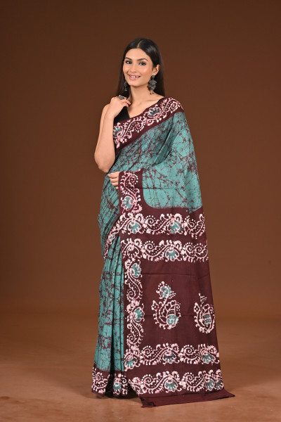PURE COTTON HAND BATIK SAREE
