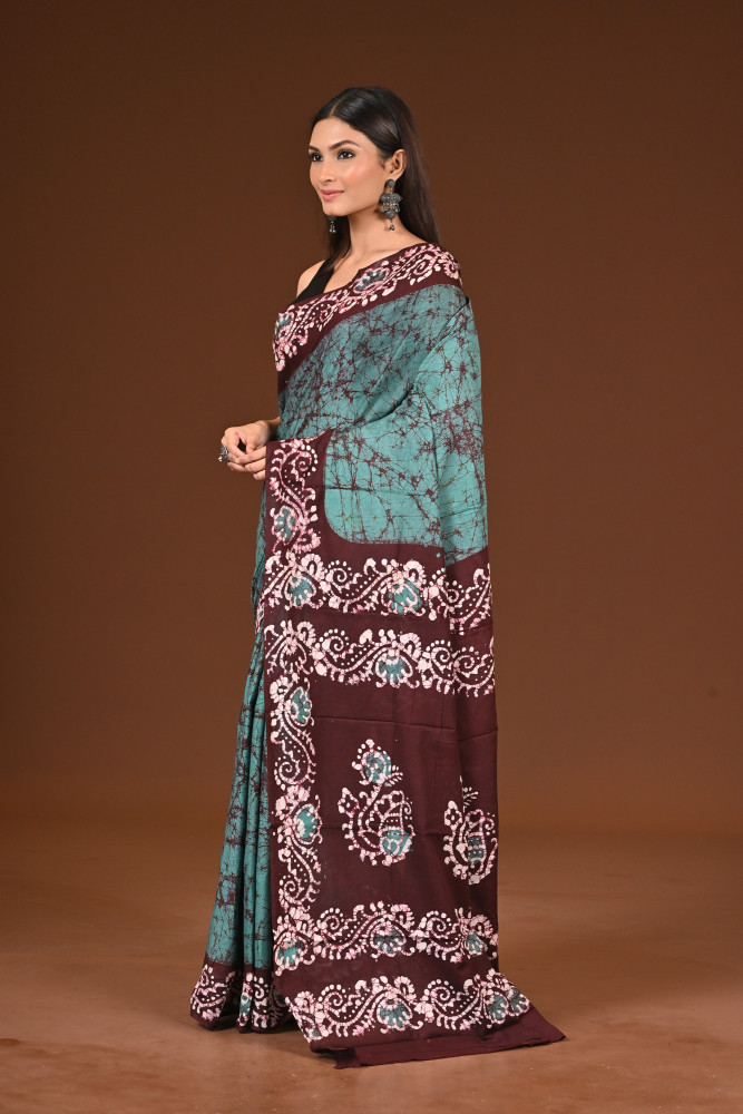 PURE COTTON HAND BATIK SAREE