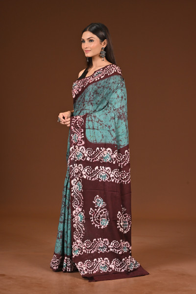 PURE COTTON HAND BATIK SAREE