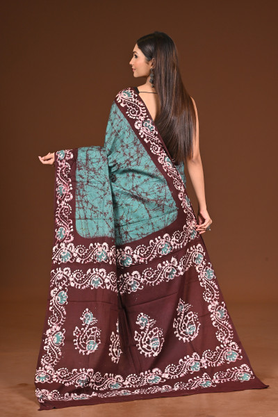 PURE COTTON HAND BATIK SAREE