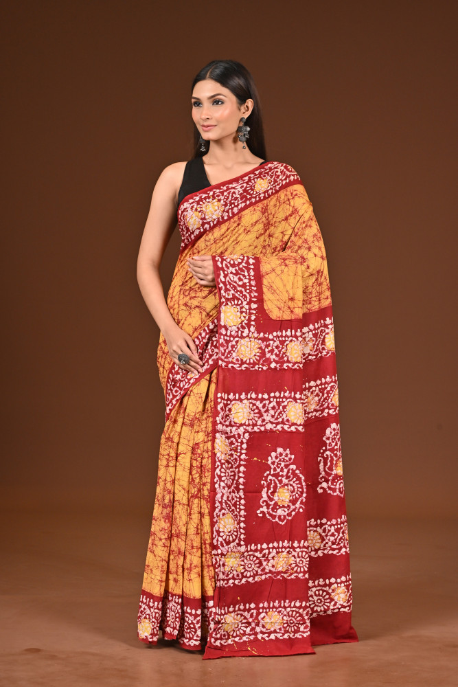PURE COTTON HAND BATIK SAREE