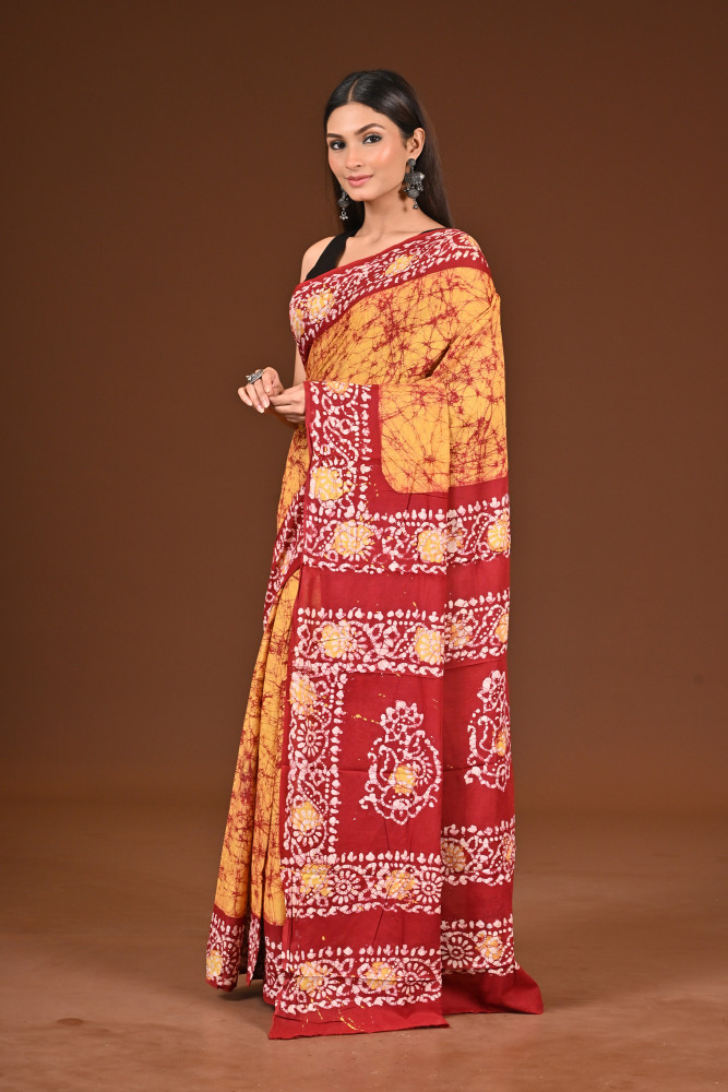 PURE COTTON HAND BATIK SAREE