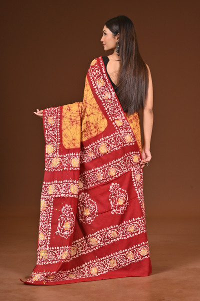 PURE COTTON HAND BATIK SAREE