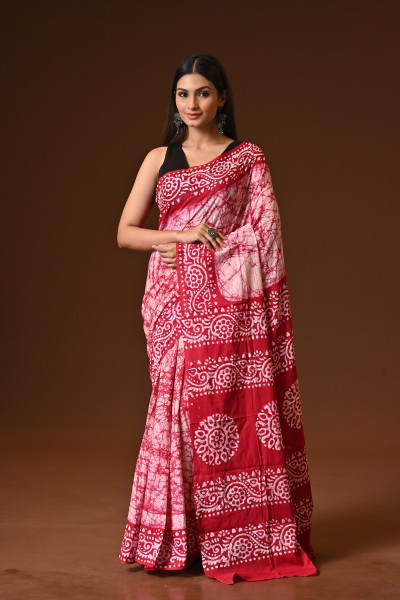 PURE COTTON HAND BATIK SAREE