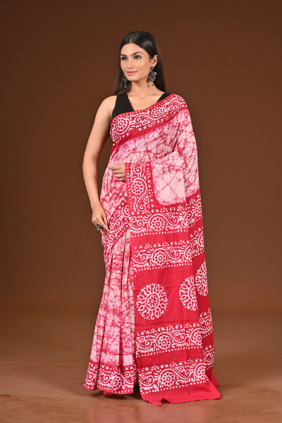 PURE COTTON HAND BATIK SAREE