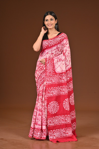 PURE COTTON HAND BATIK SAREE