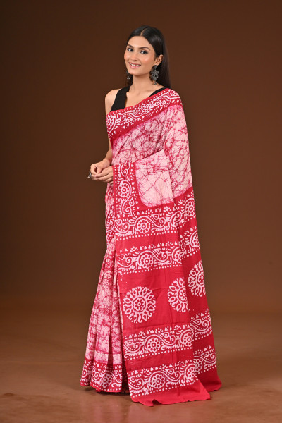 PURE COTTON HAND BATIK SAREE
