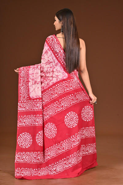 PURE COTTON HAND BATIK SAREE