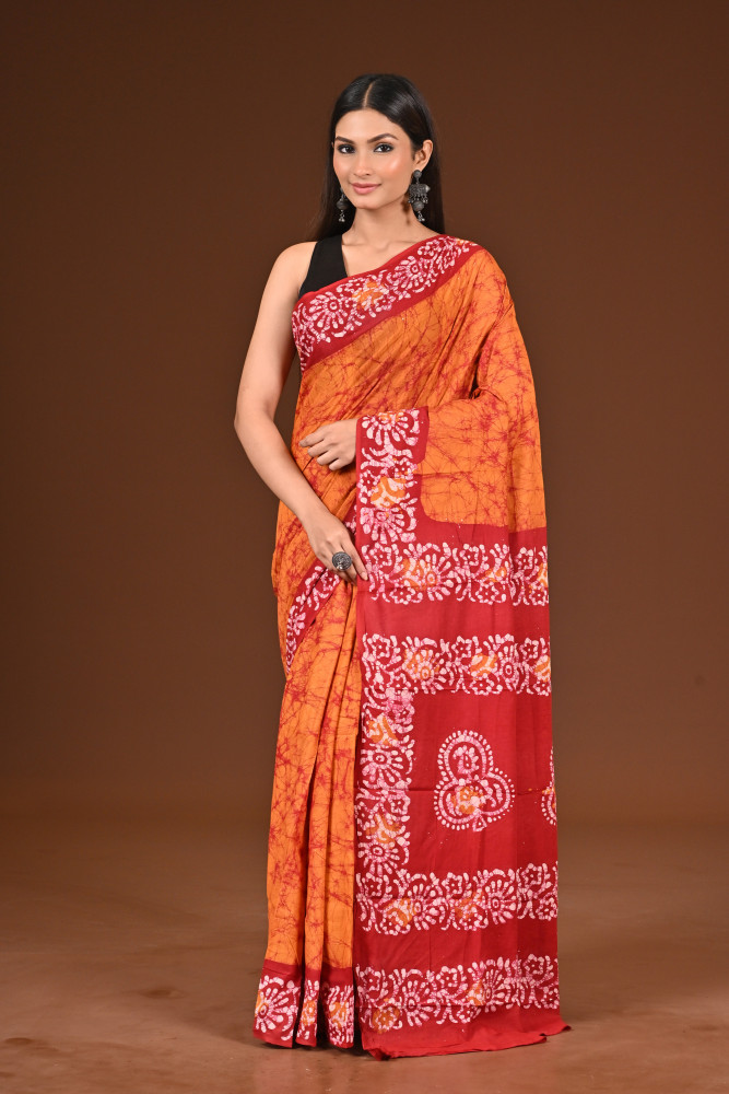 PURE COTTON HAND BATIK SAREE