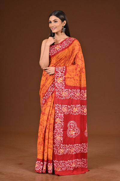 PURE COTTON HAND BATIK SAREE