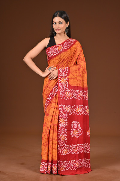 PURE COTTON HAND BATIK SAREE