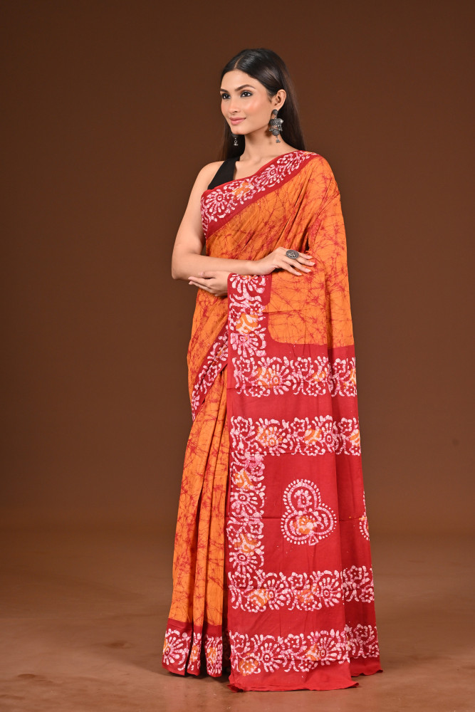 PURE COTTON HAND BATIK SAREE