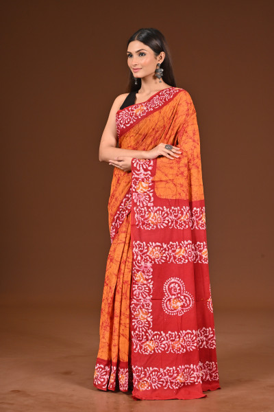 PURE COTTON HAND BATIK SAREE