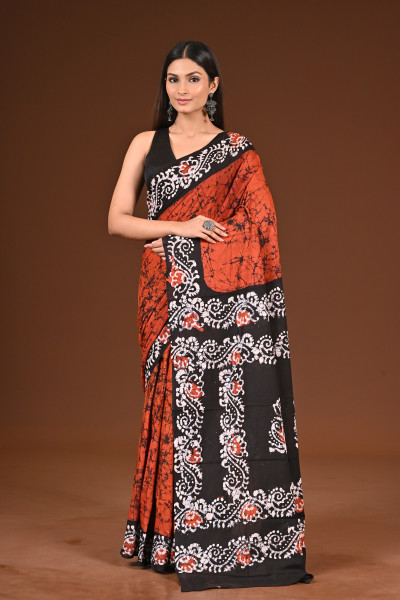 PURE COTTON HAND BATIK SAREE