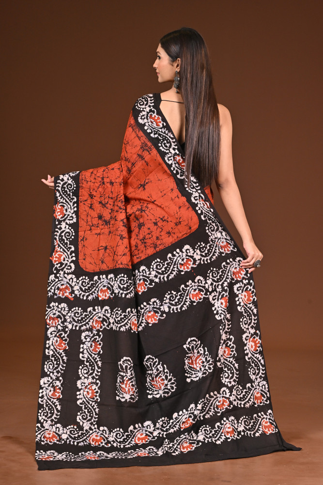 PURE COTTON HAND BATIK SAREE