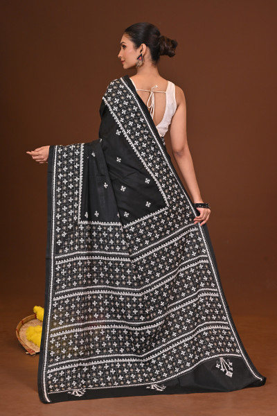 NISHITHINI BLENDED SILK KANTHA SAREE