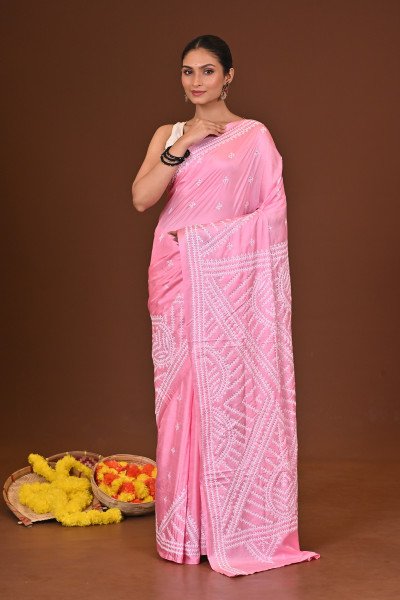 PADMAKSHI BLENDED SILK KANTHA SAREE