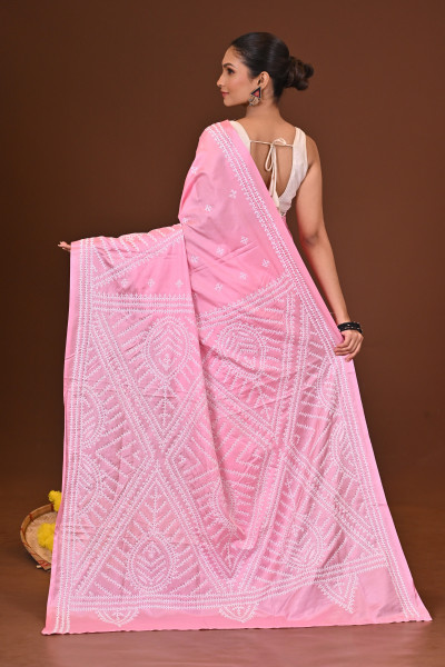 PADMAKSHI BLENDED SILK KANTHA SAREE