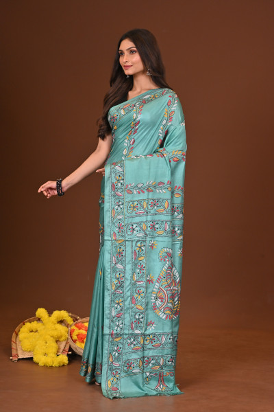 PRABHATPRIYA BLENDED SILK KANTHA SAREE