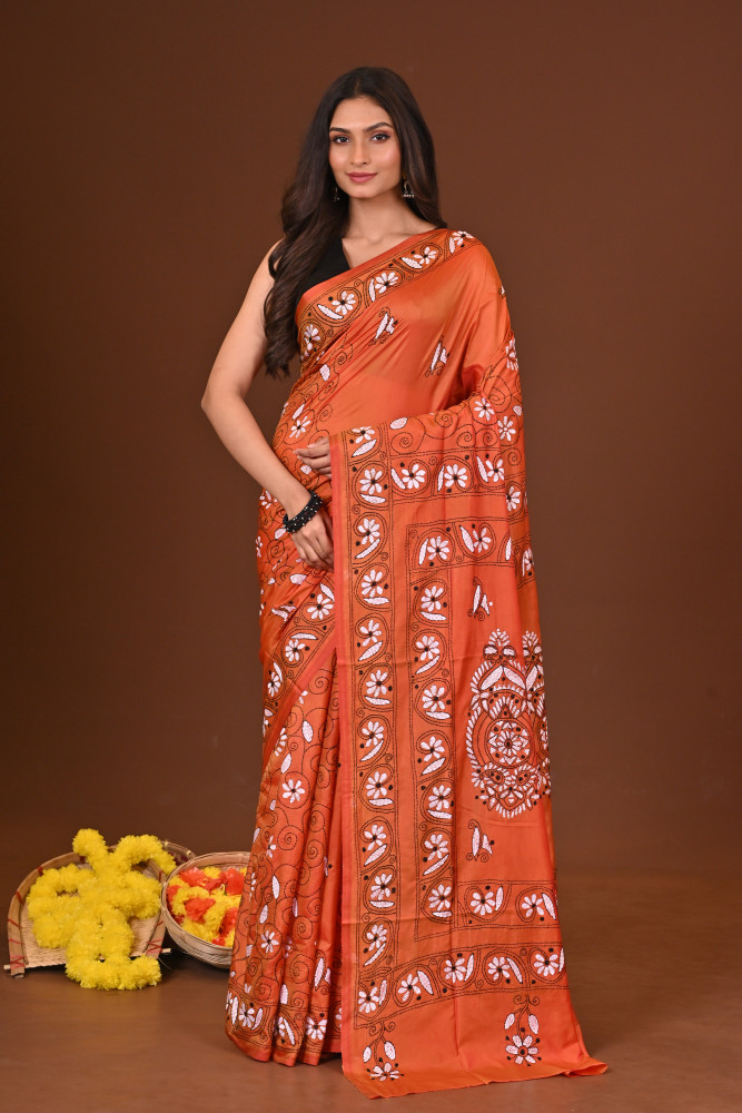PRAJWALA BLENDED SILK KANTHA SAREE