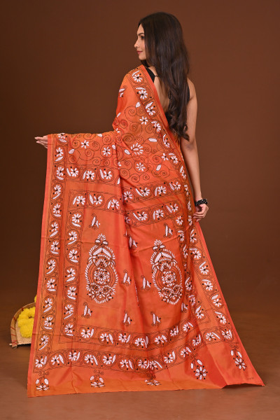 PRAJWALA BLENDED SILK KANTHA SAREE